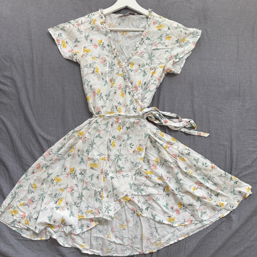 Loft Floral Wrap Dress